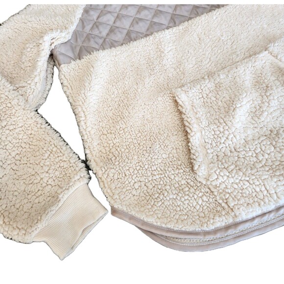 BKE Buckle Sherpa Quilted Sweater Womens S T Snap Gorpcore Outdoors Urban Hiker - Picture 6 of 10